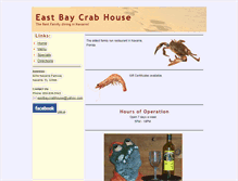 Tablet Screenshot of eastbaycrabhouse.com